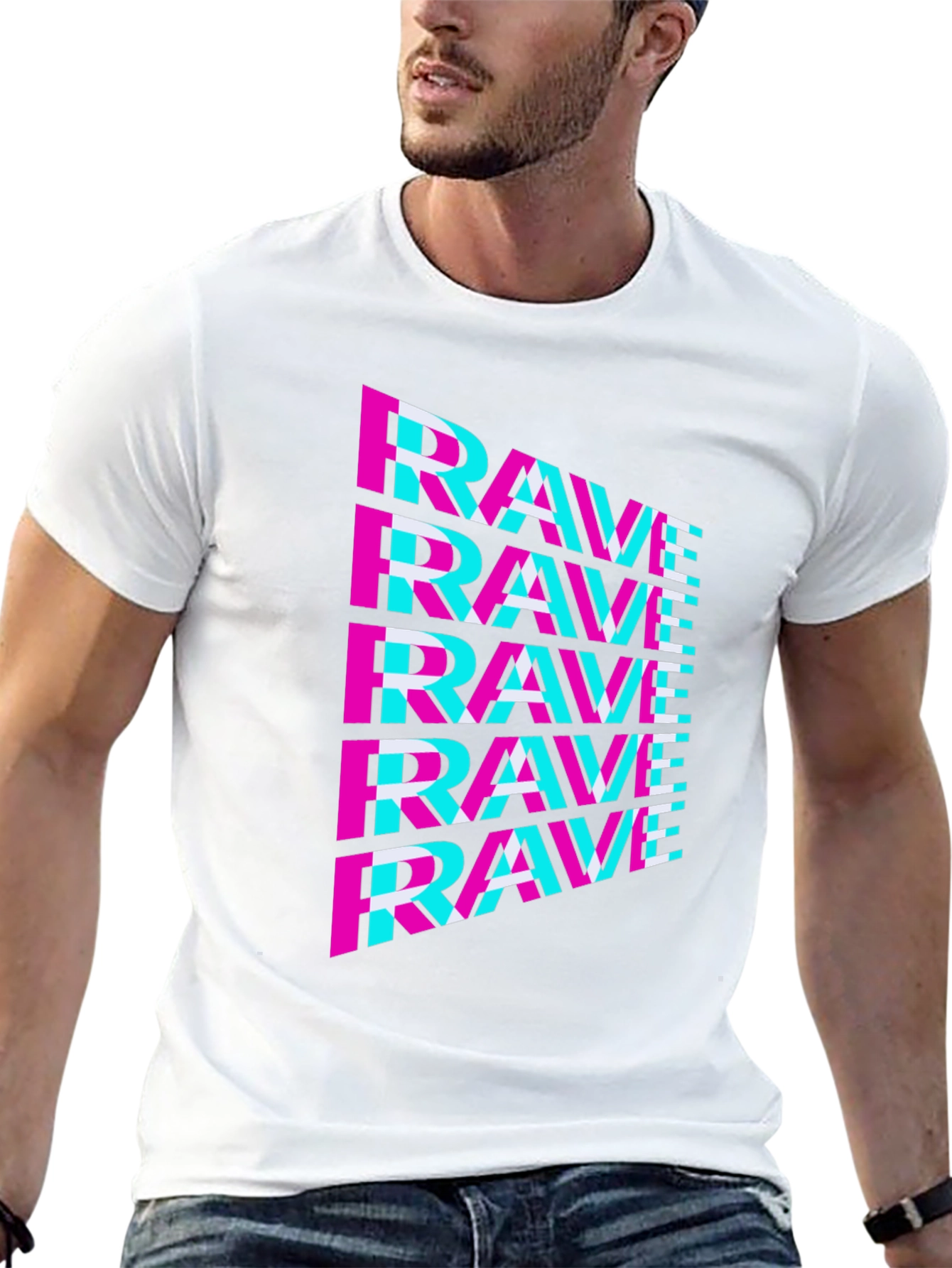 Rave Glitch T-Shirt - Vibrant Festival Wear