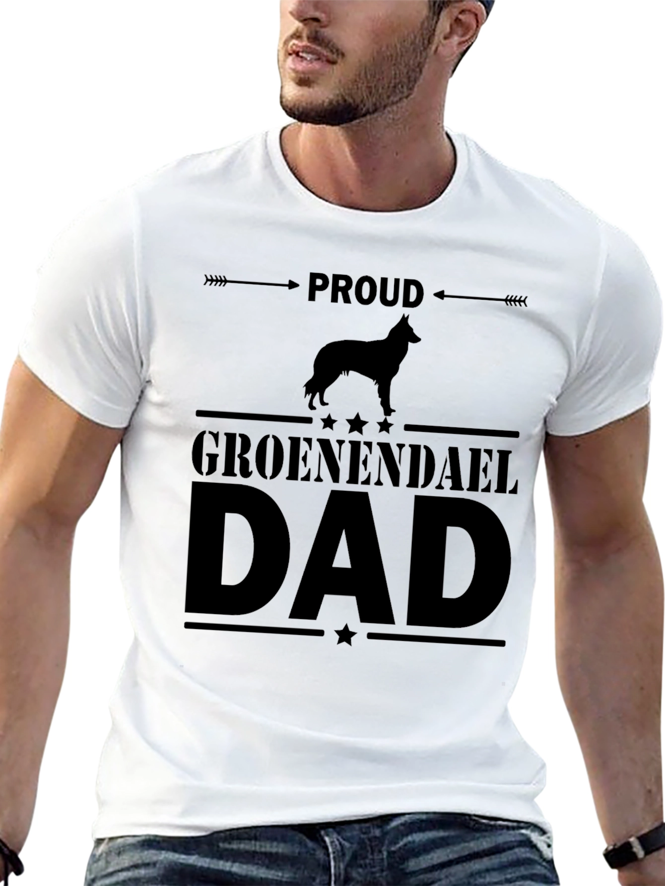Proud Groenendael Dad T-Shirt - Dog Lover Gift