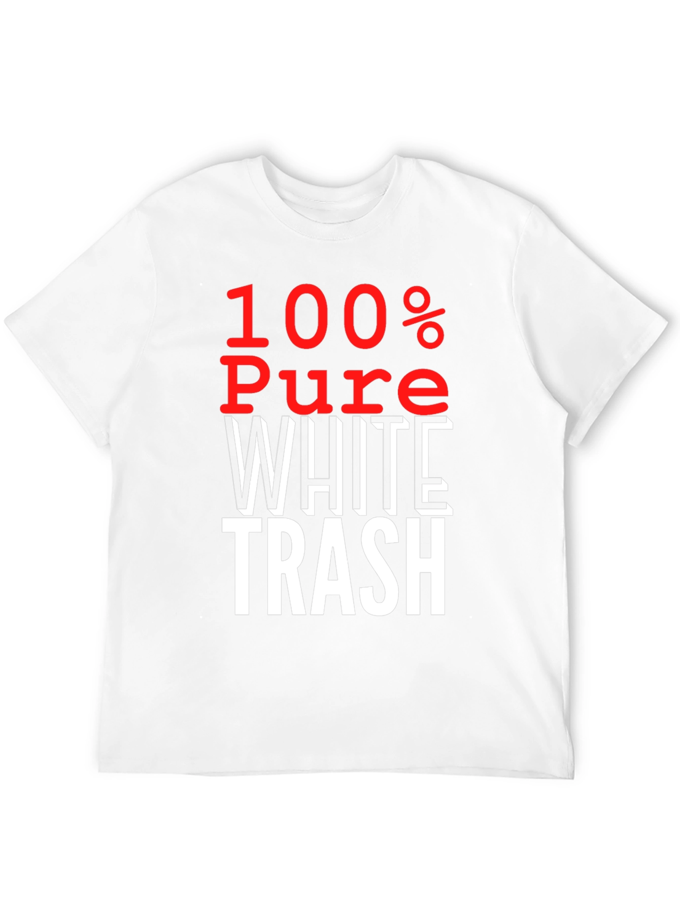 100% Pure White Trash Graphic Tee
