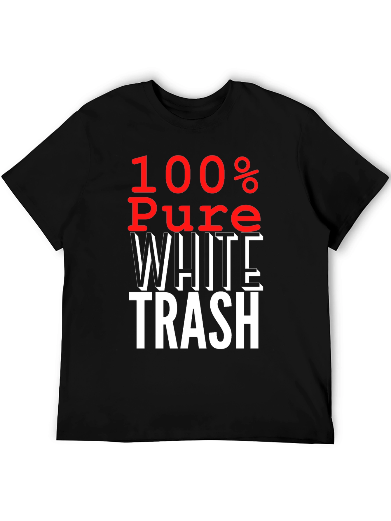 100% Pure White Trash Graphic Tee
