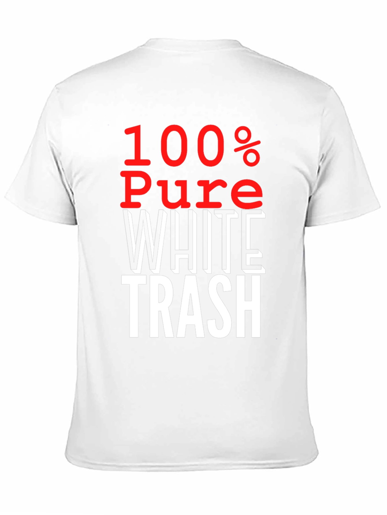 100% Pure White Trash Graphic Tee