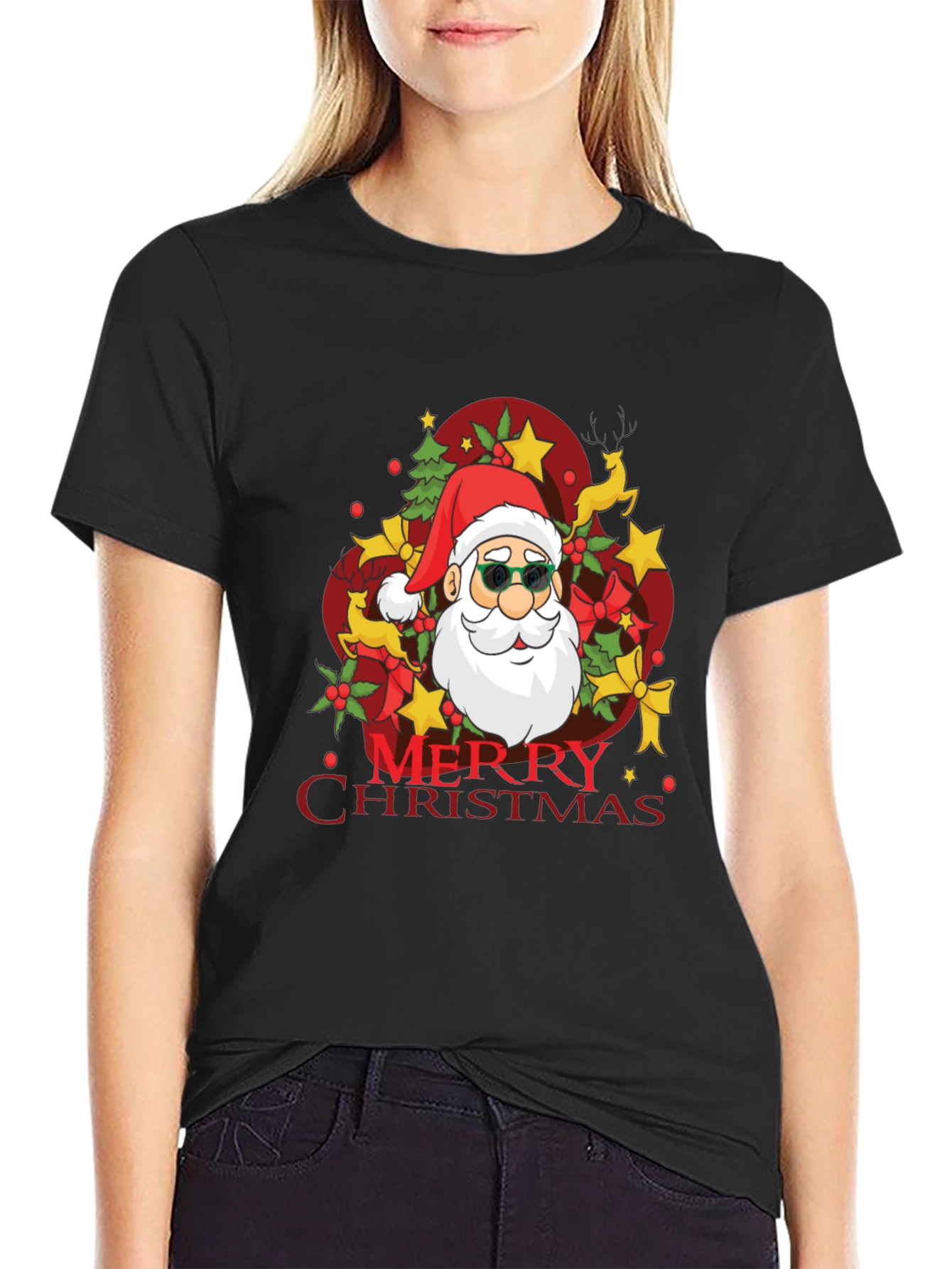 Merry Christmas Santa T-Shirt - Holiday Festive Tee