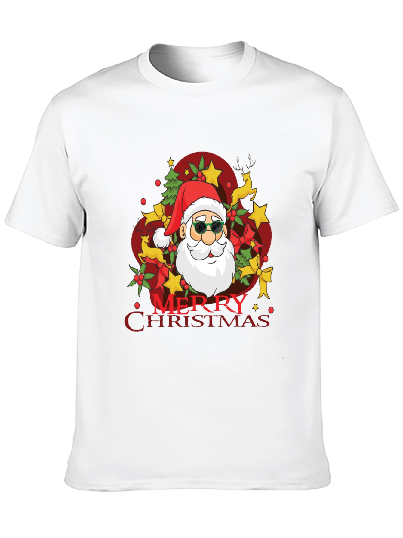 Merry Christmas Santa T-Shirt - Holiday Festive Tee