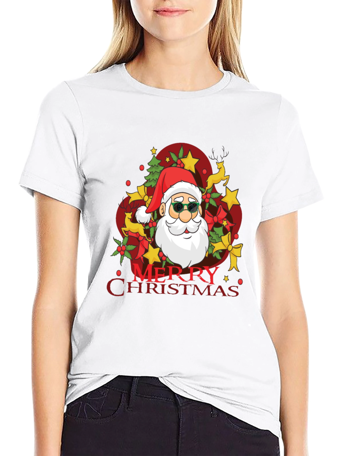 Merry Christmas Santa T-Shirt - Holiday Festive Tee