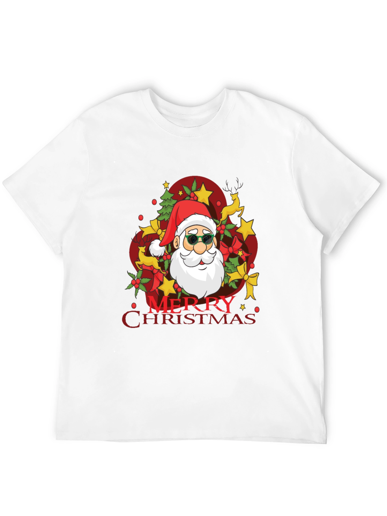 Merry Christmas Santa T-Shirt - Holiday Festive Tee
