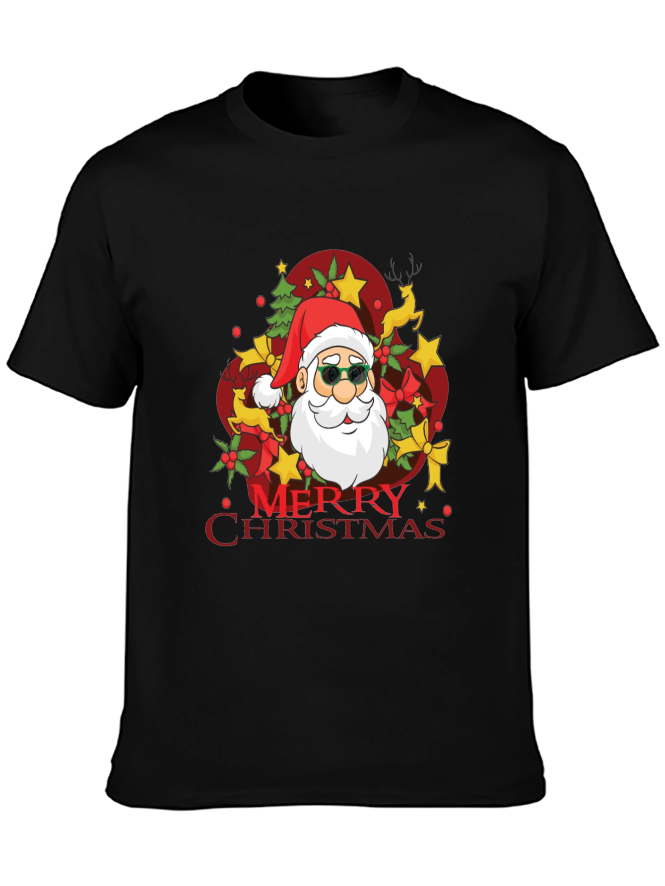 Merry Christmas Santa T-Shirt - Holiday Festive Tee