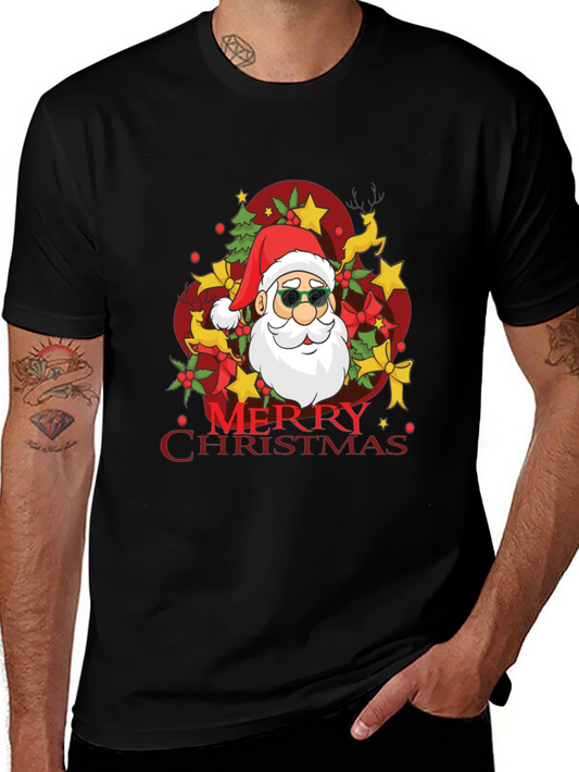 Merry Christmas Santa T-Shirt - Holiday Festive Tee