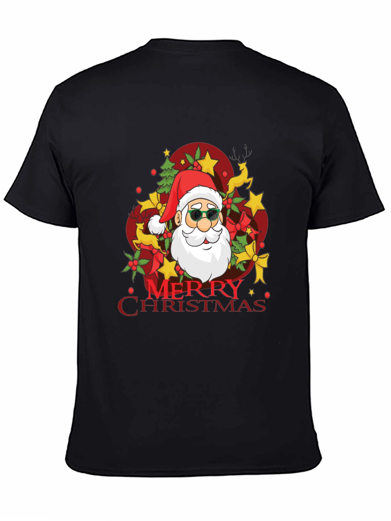 Merry Christmas Santa T-Shirt - Holiday Festive Tee