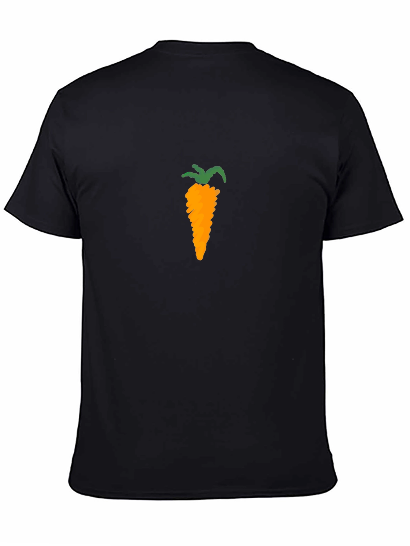 Carrot Graphic Tee - Black Cotton Blend