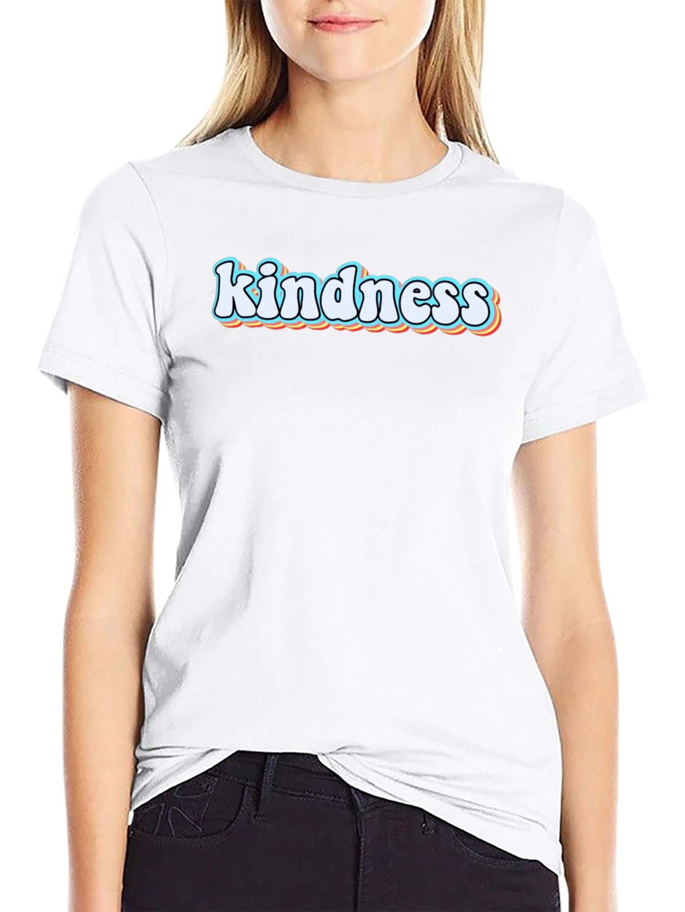 Kindness Graphic Tee - Black Short Sleeve T-Shirt
