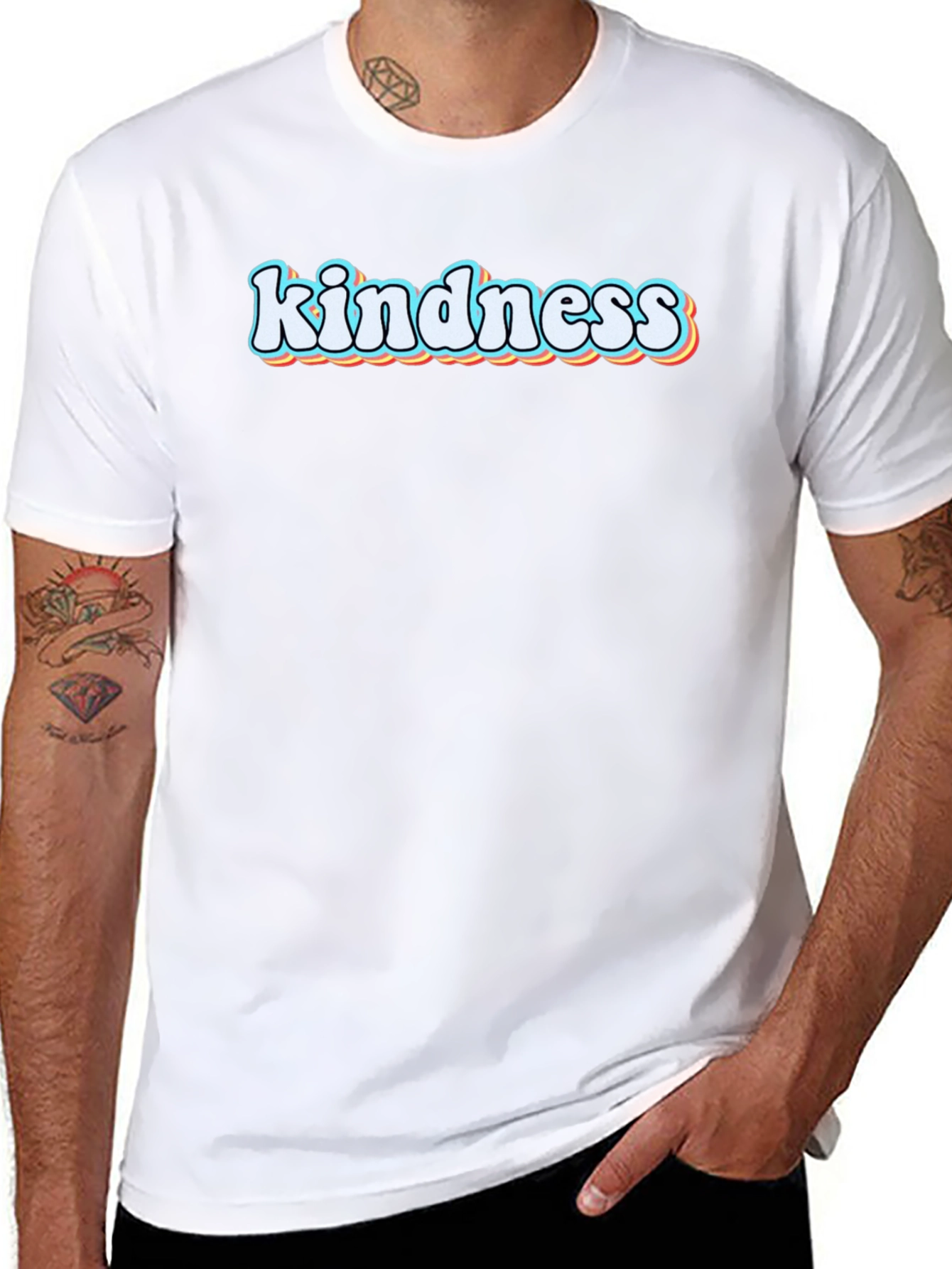 Kindness Graphic Tee - Black Short Sleeve T-Shirt
