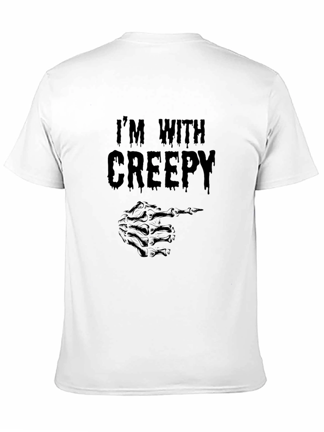 Im With Creepy Skeleton Hand T-Shirt