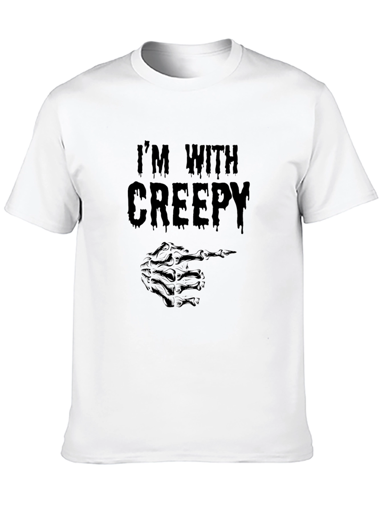 Im With Creepy Skeleton Hand T-Shirt