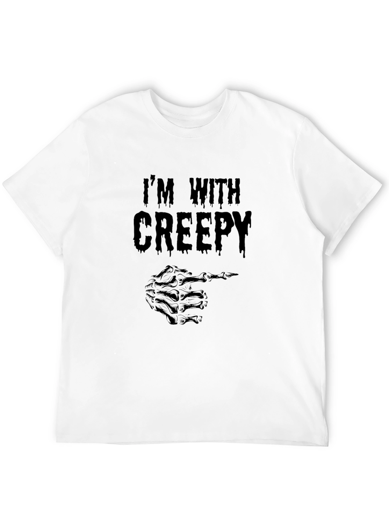 Im With Creepy Skeleton Hand T-Shirt