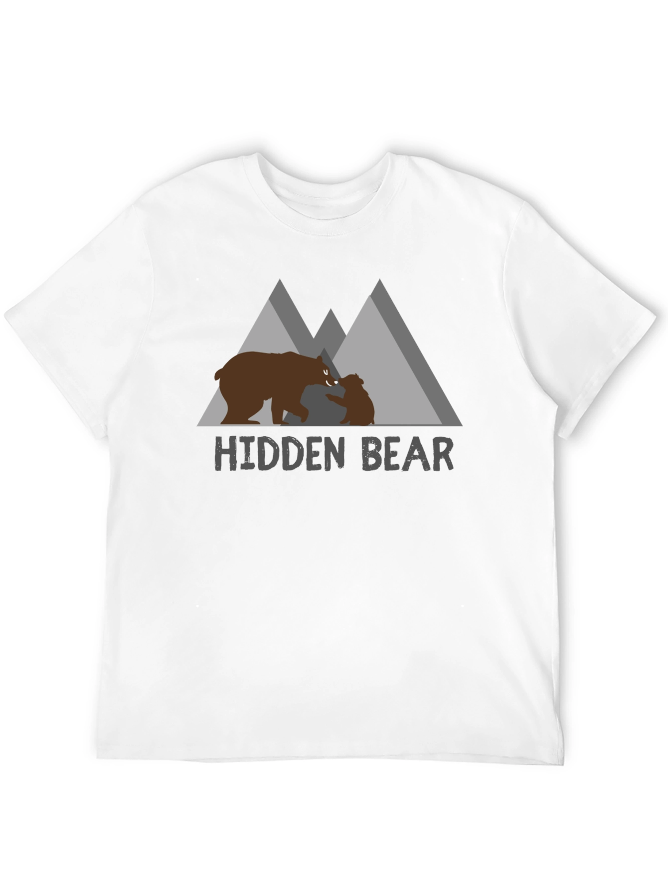 Hidden Bear Graphic Tee - Nature Lovers Comfort