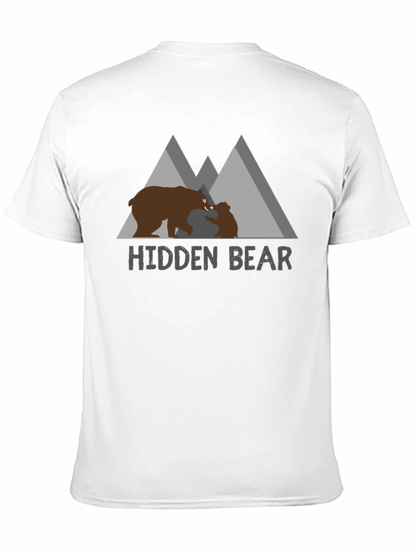 Hidden Bear Graphic Tee - Nature Lovers Comfort