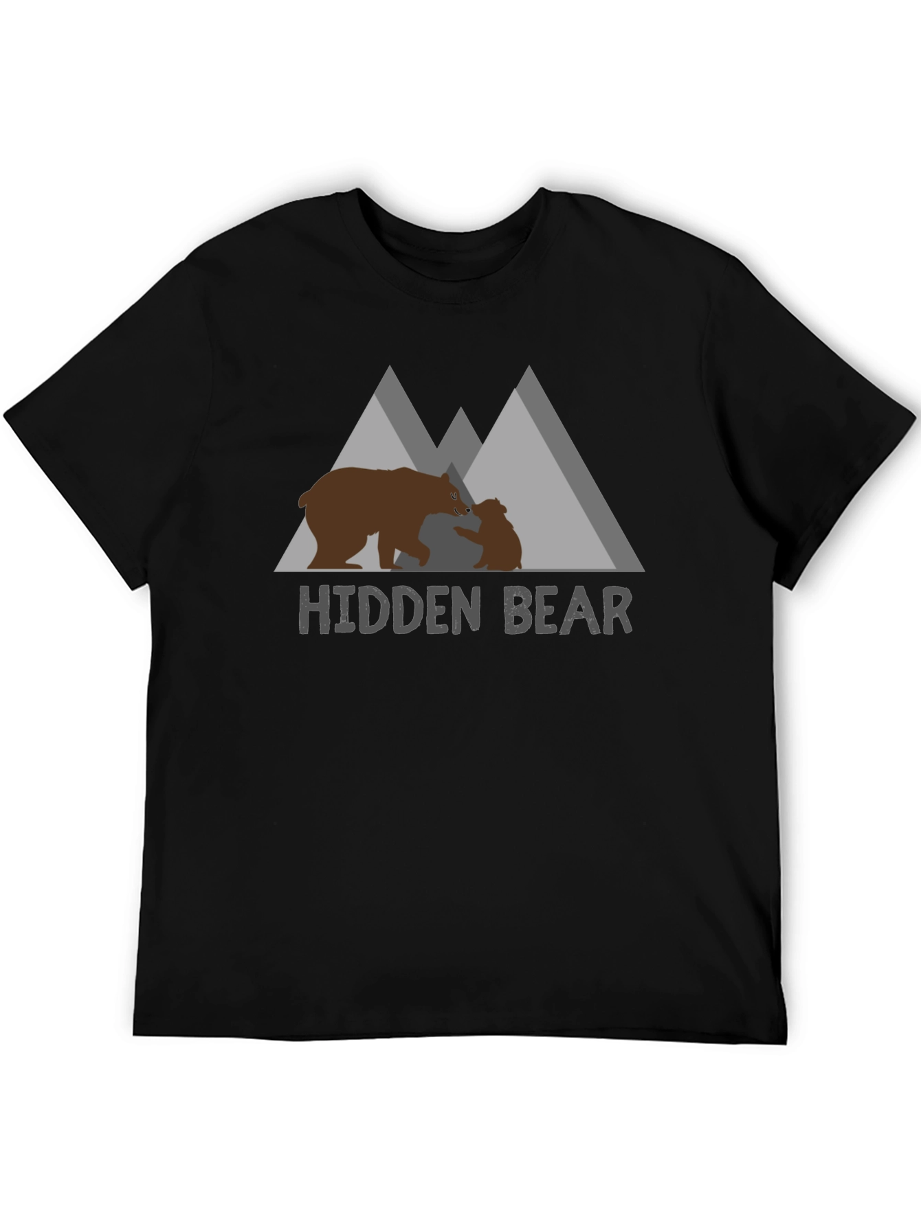 Hidden Bear Graphic Tee - Nature Lovers Comfort