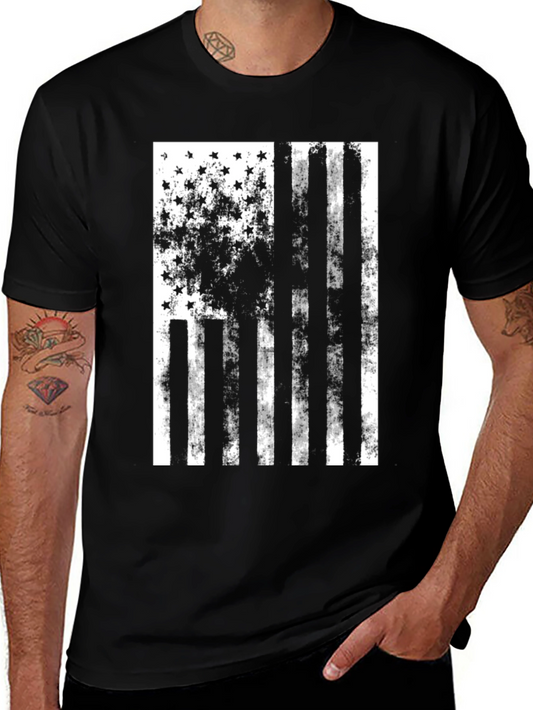 Distressed American Flag Graphic Tee