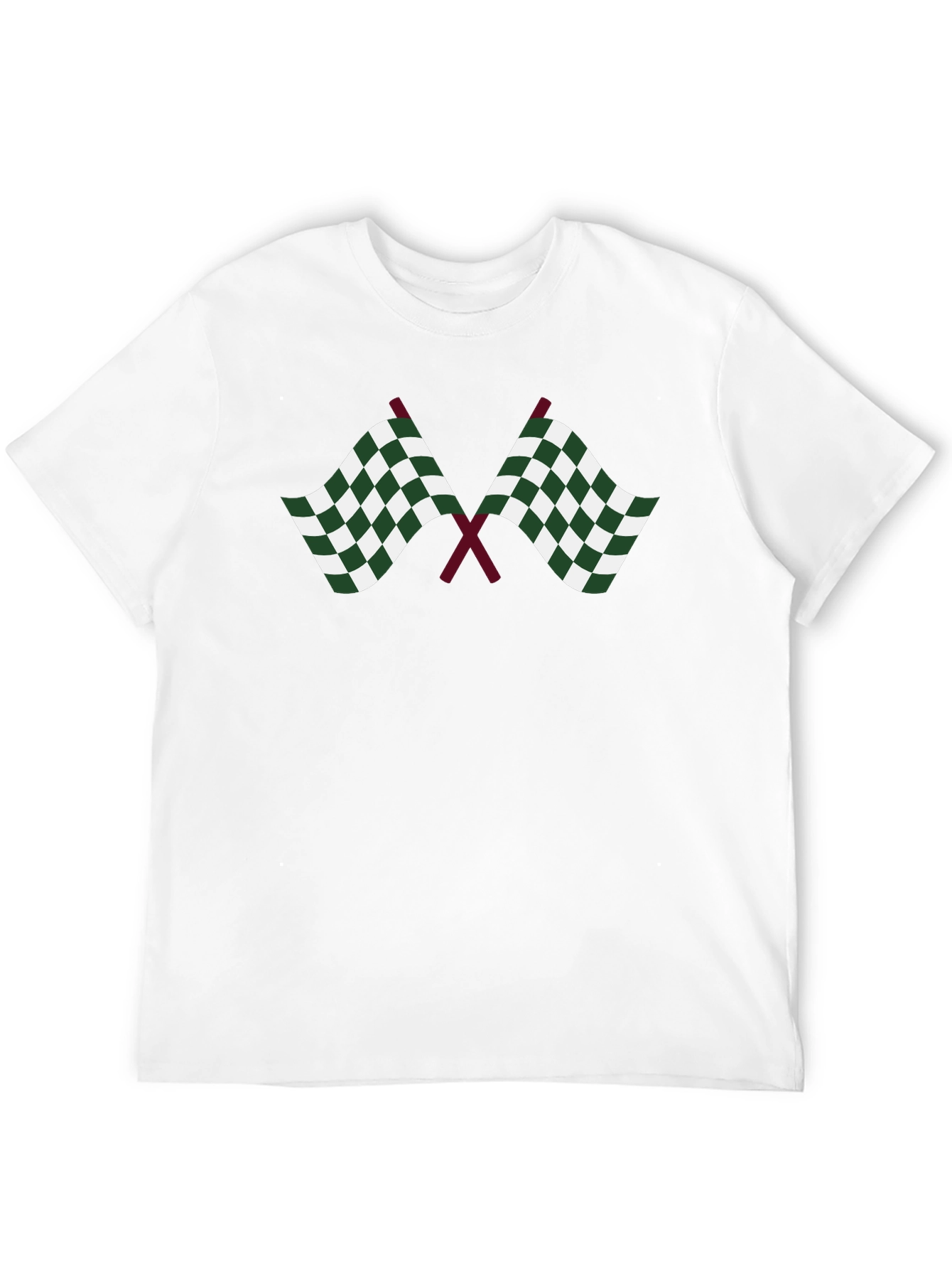 Checkered Flags Graphic Tee - Racing Fan T-Shirt