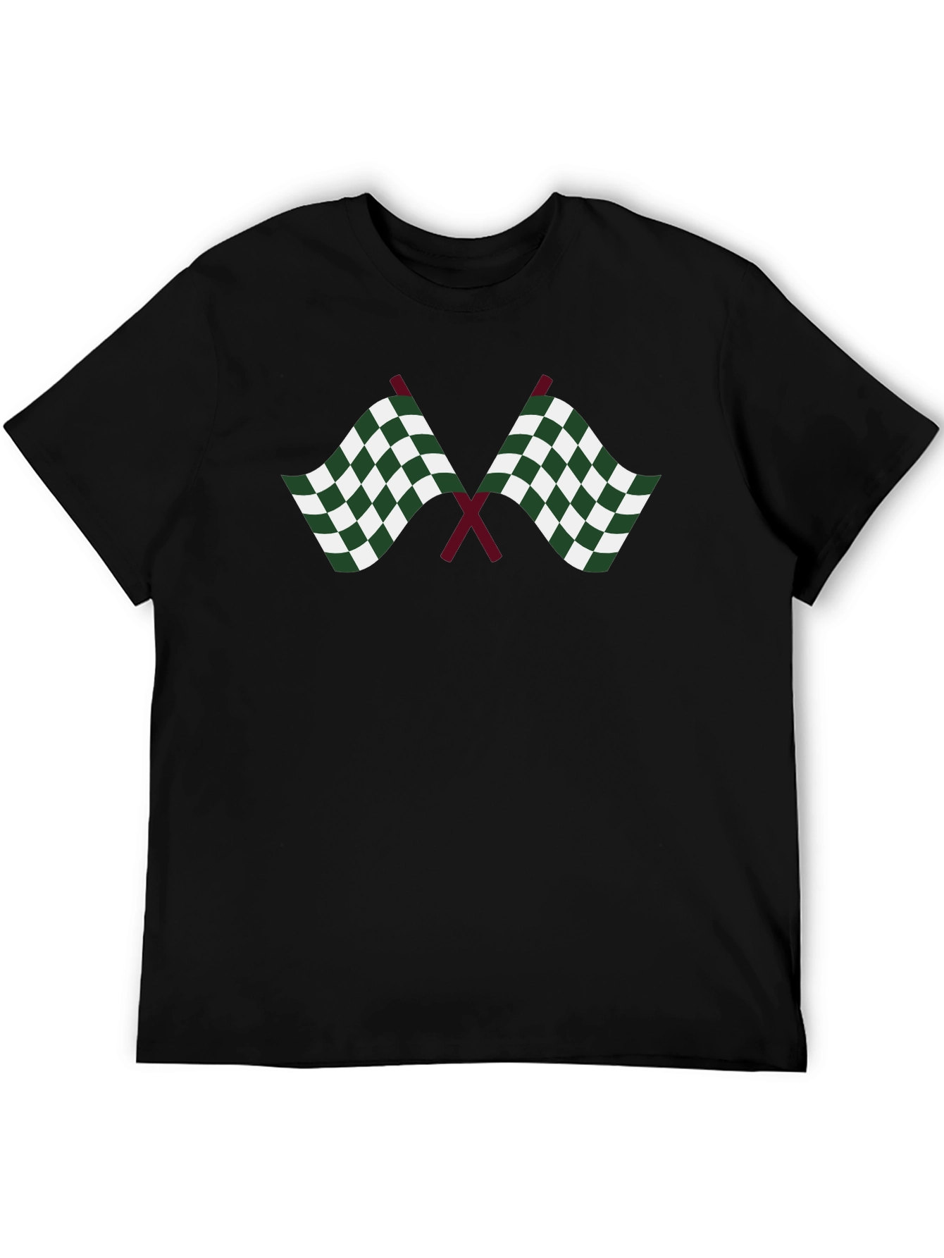 Checkered Flags Graphic Tee - Racing Fan T-Shirt