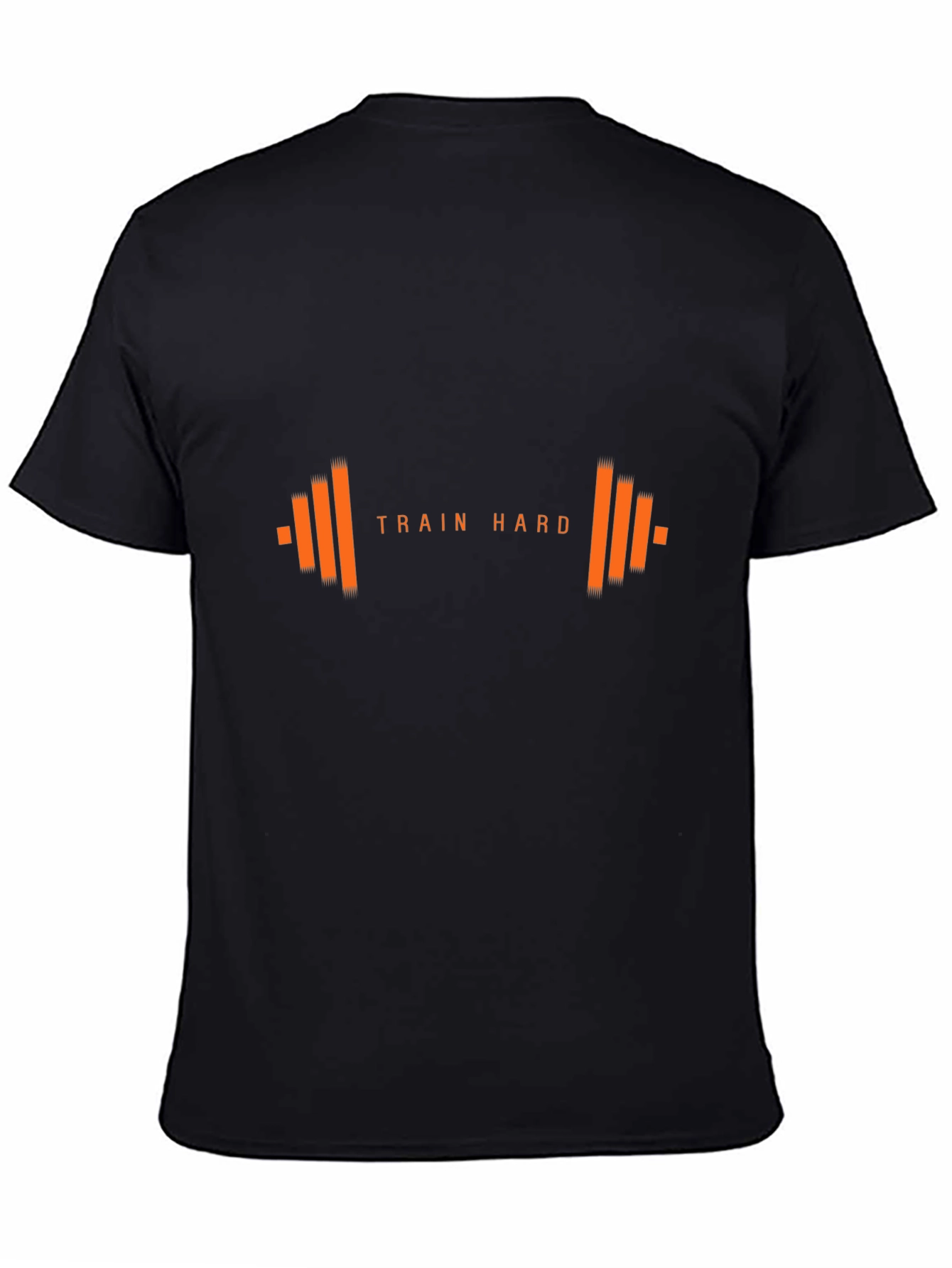Train Hard Graphic Tee - Black Fitness Shirt
