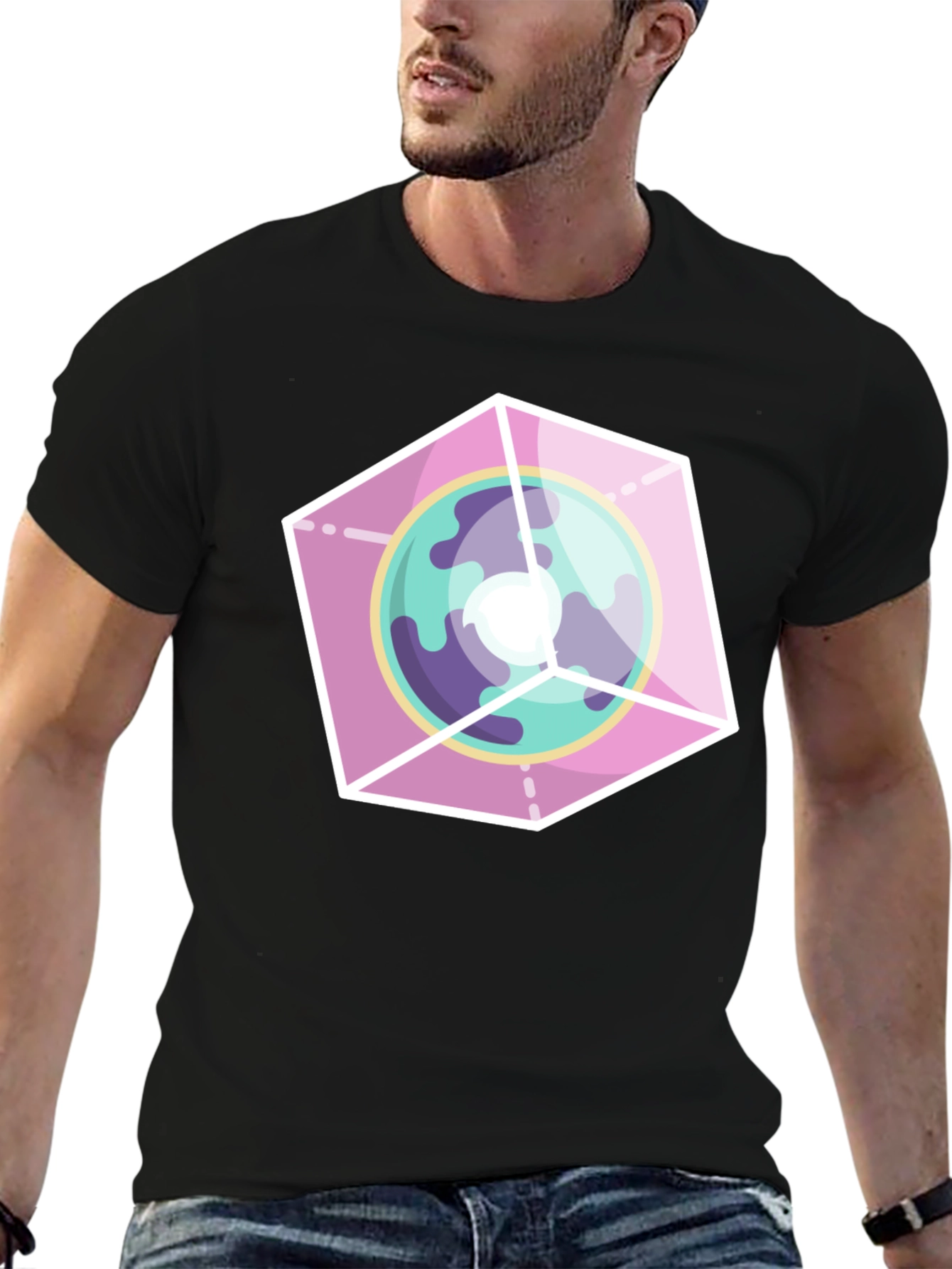 Geometric Planet Graphic Tee