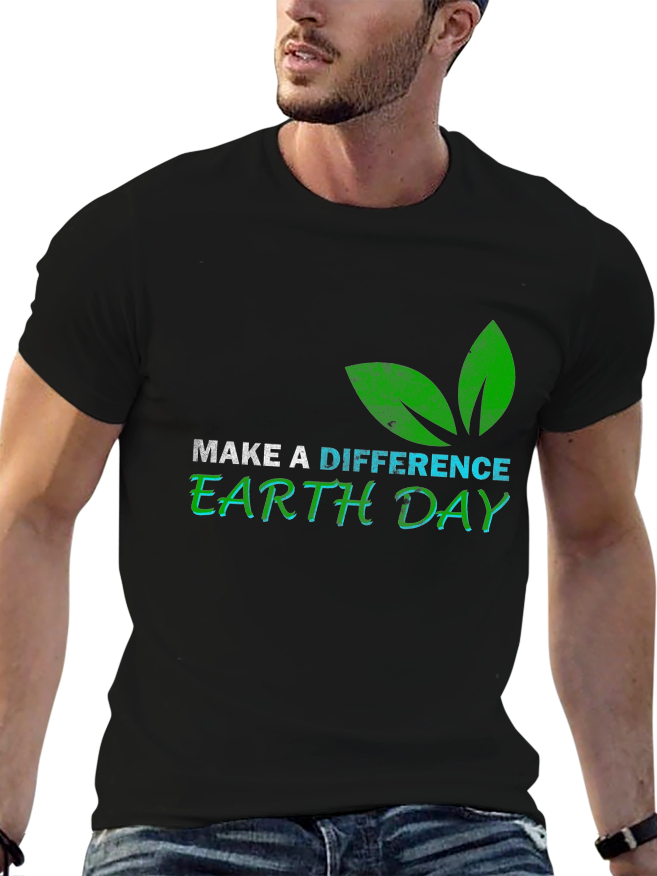 Earth Day Graphic Tee - Make A Difference T-Shirt