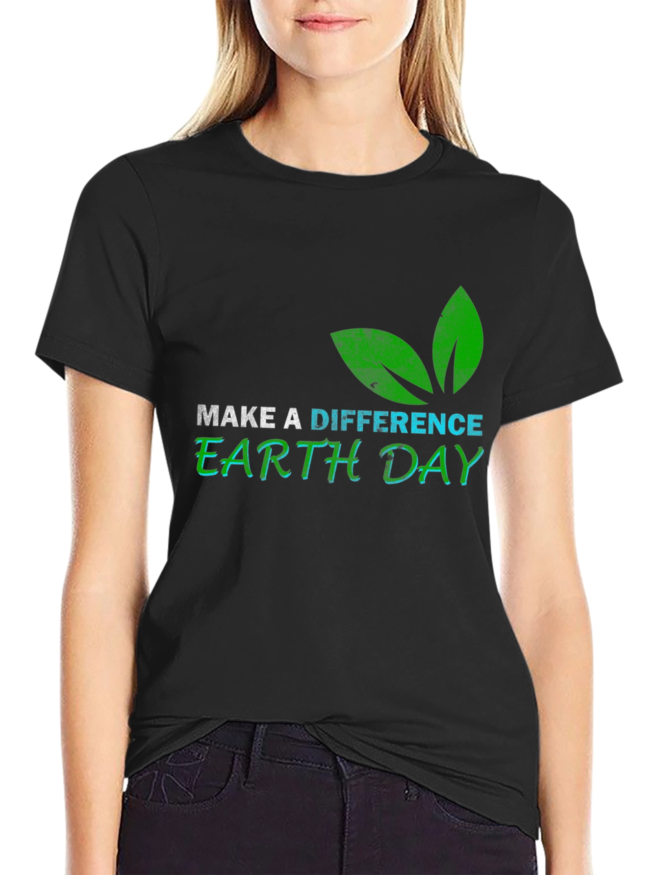 Earth Day Graphic Tee - Make A Difference T-Shirt
