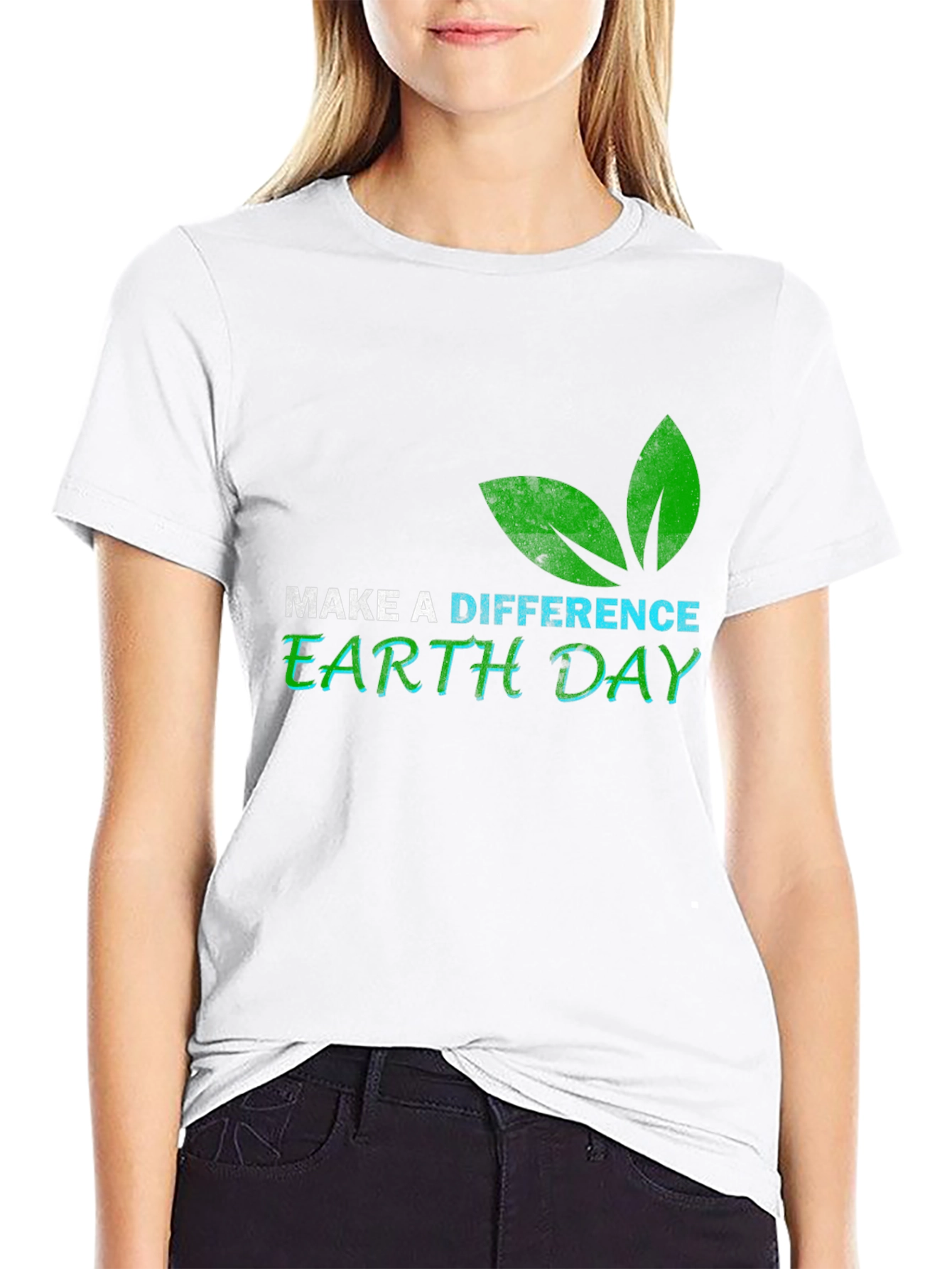 Earth Day Graphic Tee - Make A Difference T-Shirt