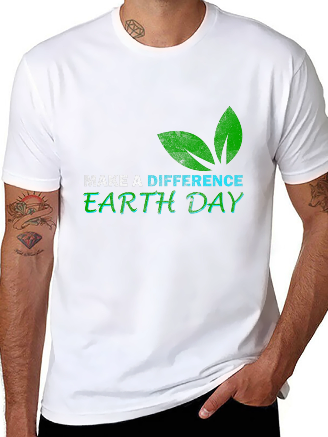 Earth Day Graphic Tee - Make A Difference T-Shirt