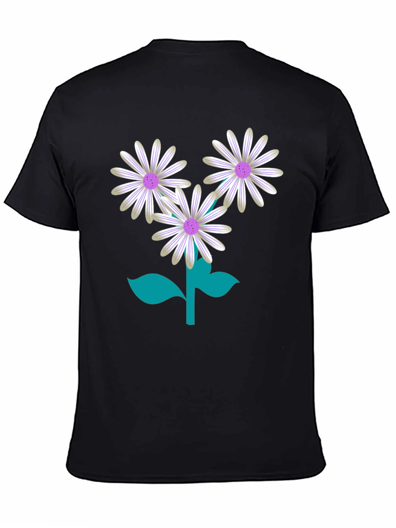 Floral Graphic Tee - Daisy Flower Print T-Shirt