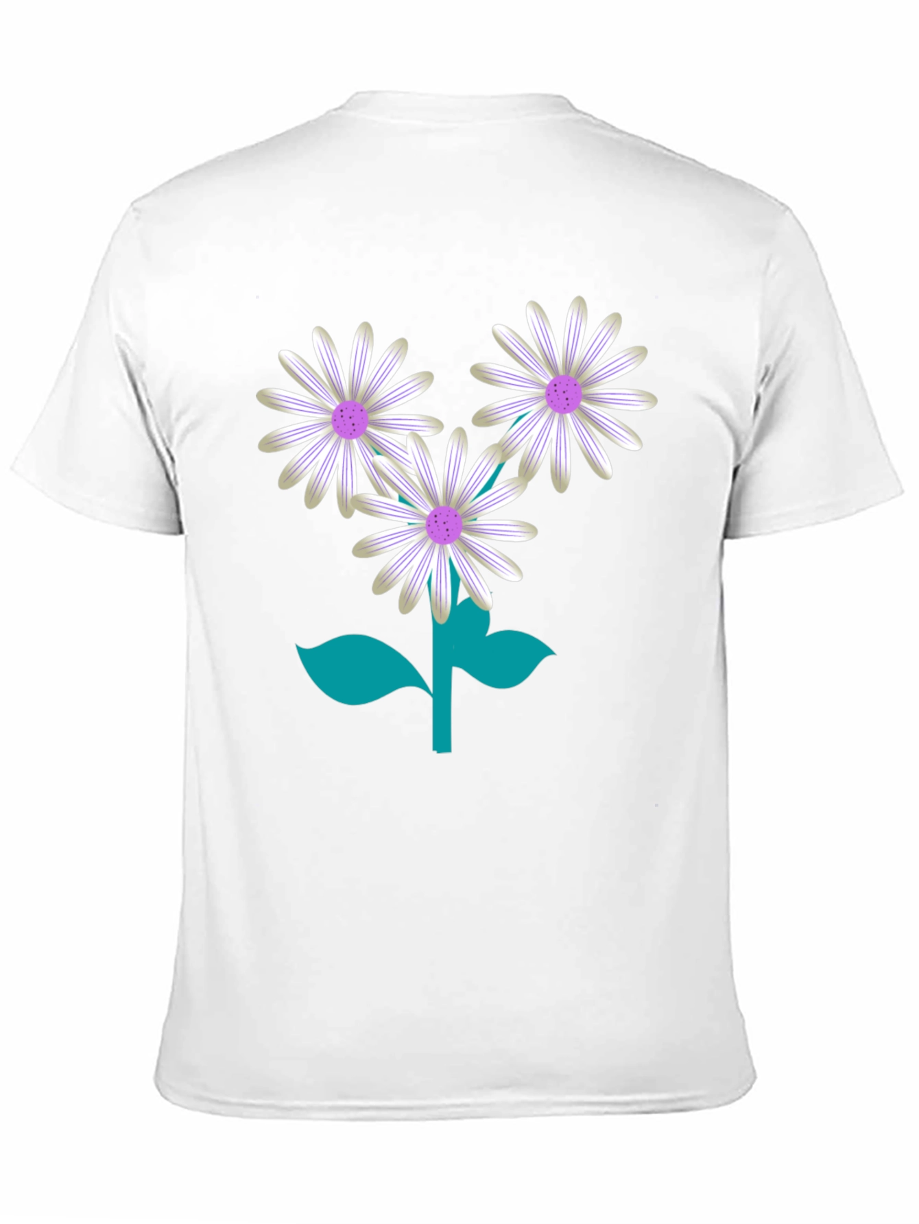 Floral Graphic Tee - Daisy Flower Print T-Shirt