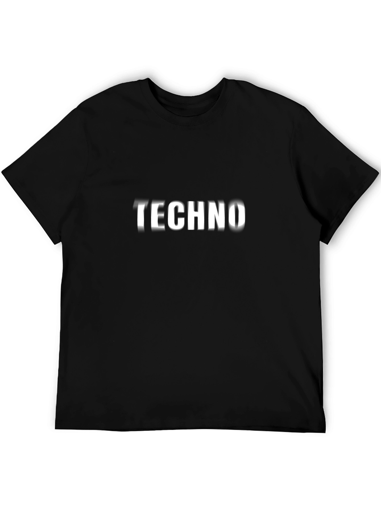 Techno Music Black T-Shirt