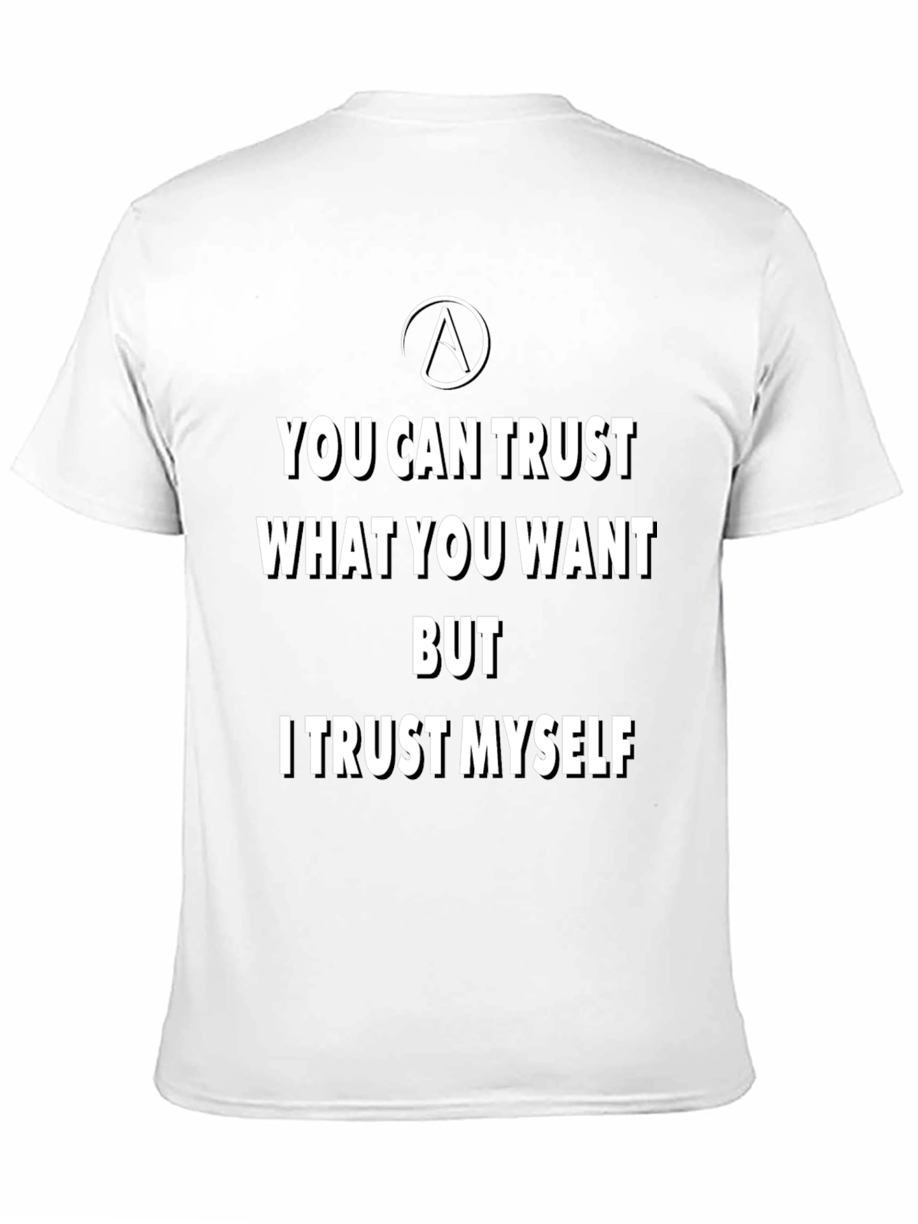 Trust Yourself Black Graphic Tee