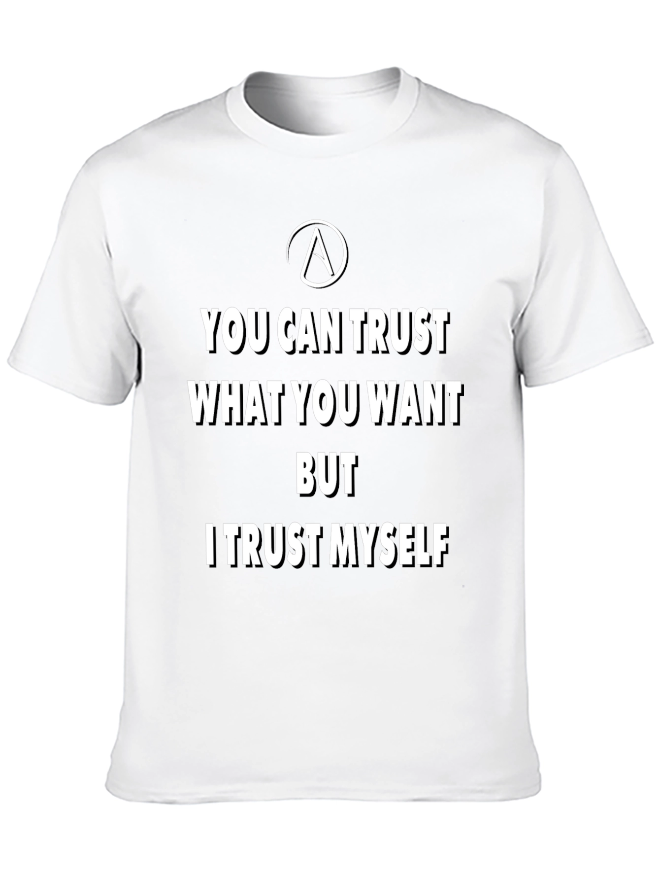 Trust Yourself Black Graphic Tee