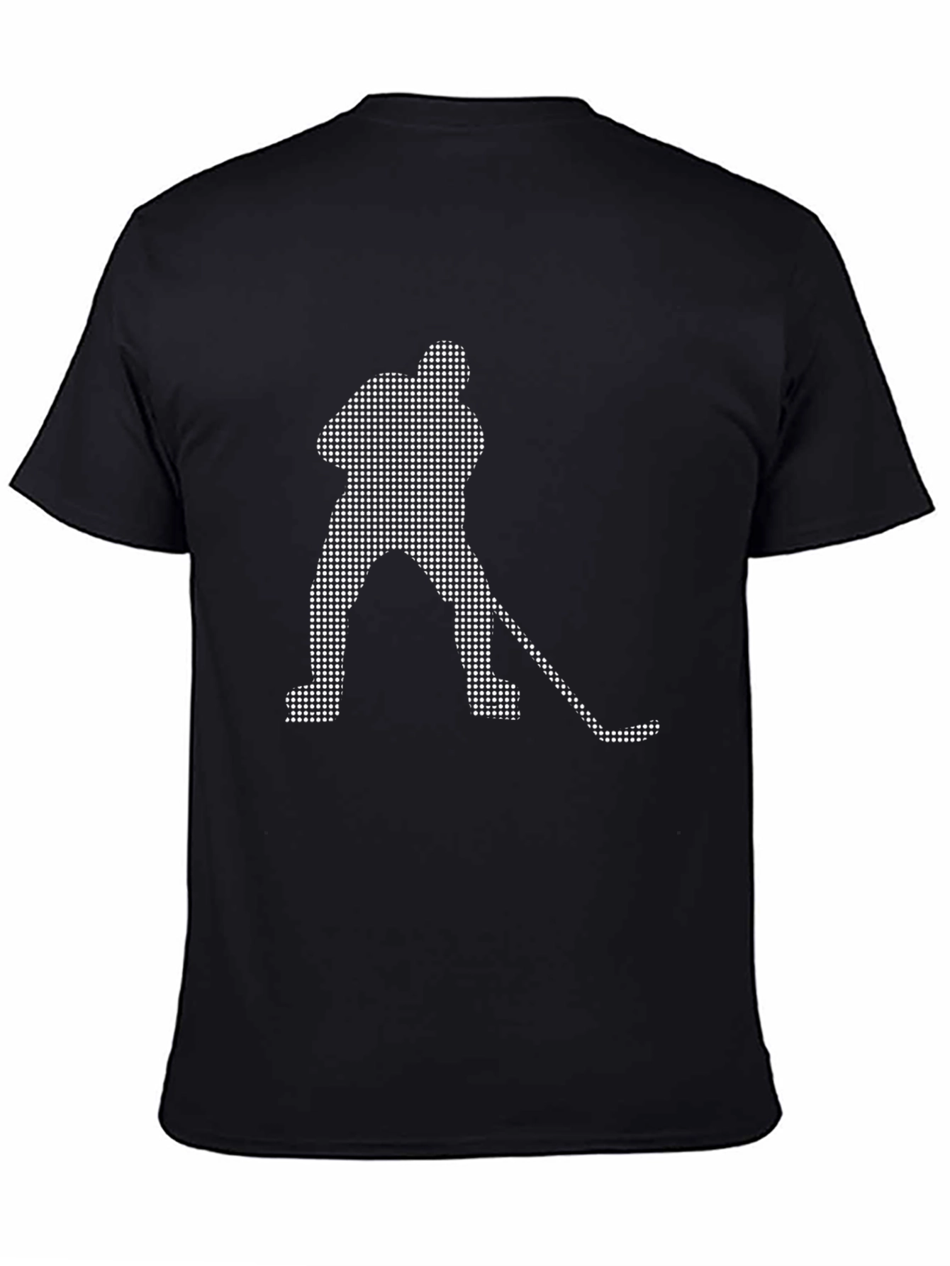 Hockey Player Dot Art Graphic T-Shirt