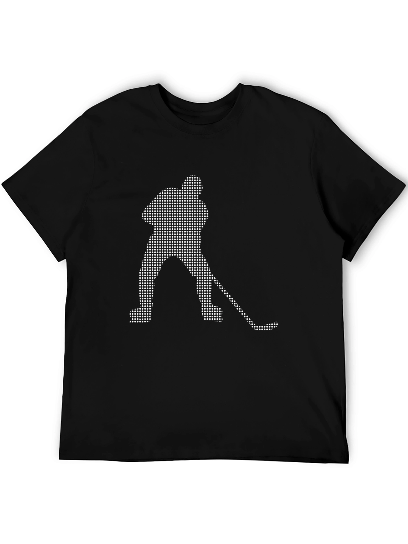 Hockey Player Dot Art Graphic T-Shirt