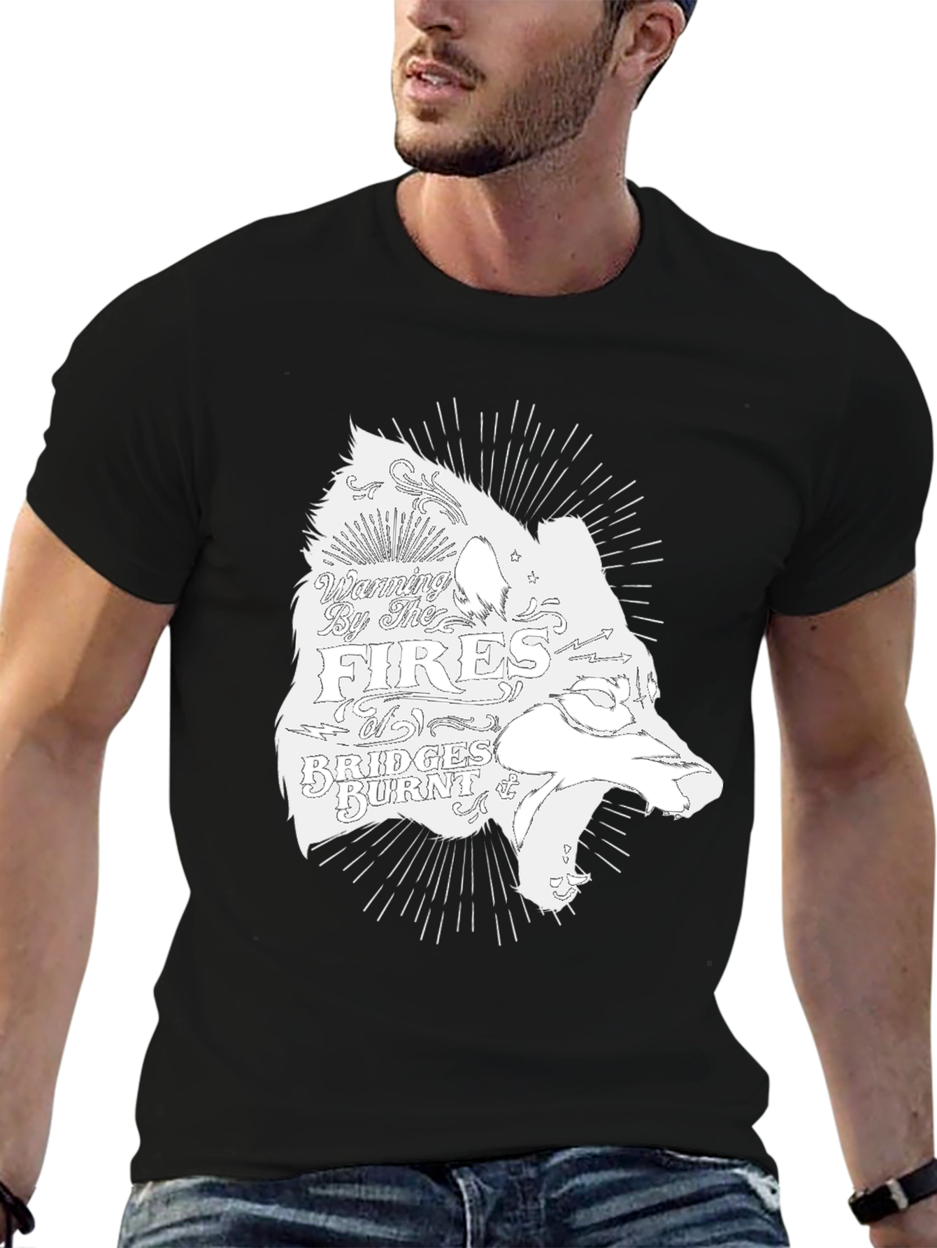 Fires & Bridges Graphic Tee - Black