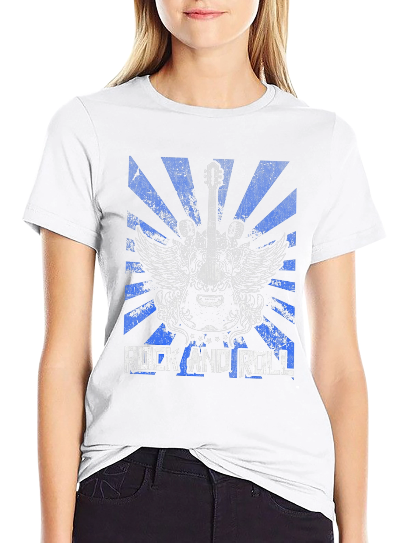 Rock and Roll Guitar Graphic Tee