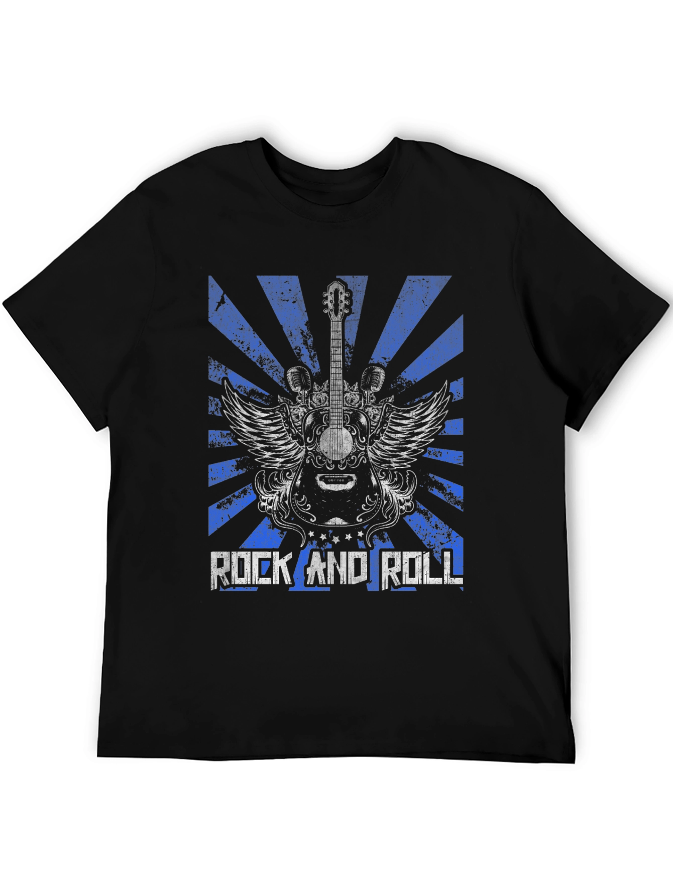 Rock and Roll Guitar Graphic Tee