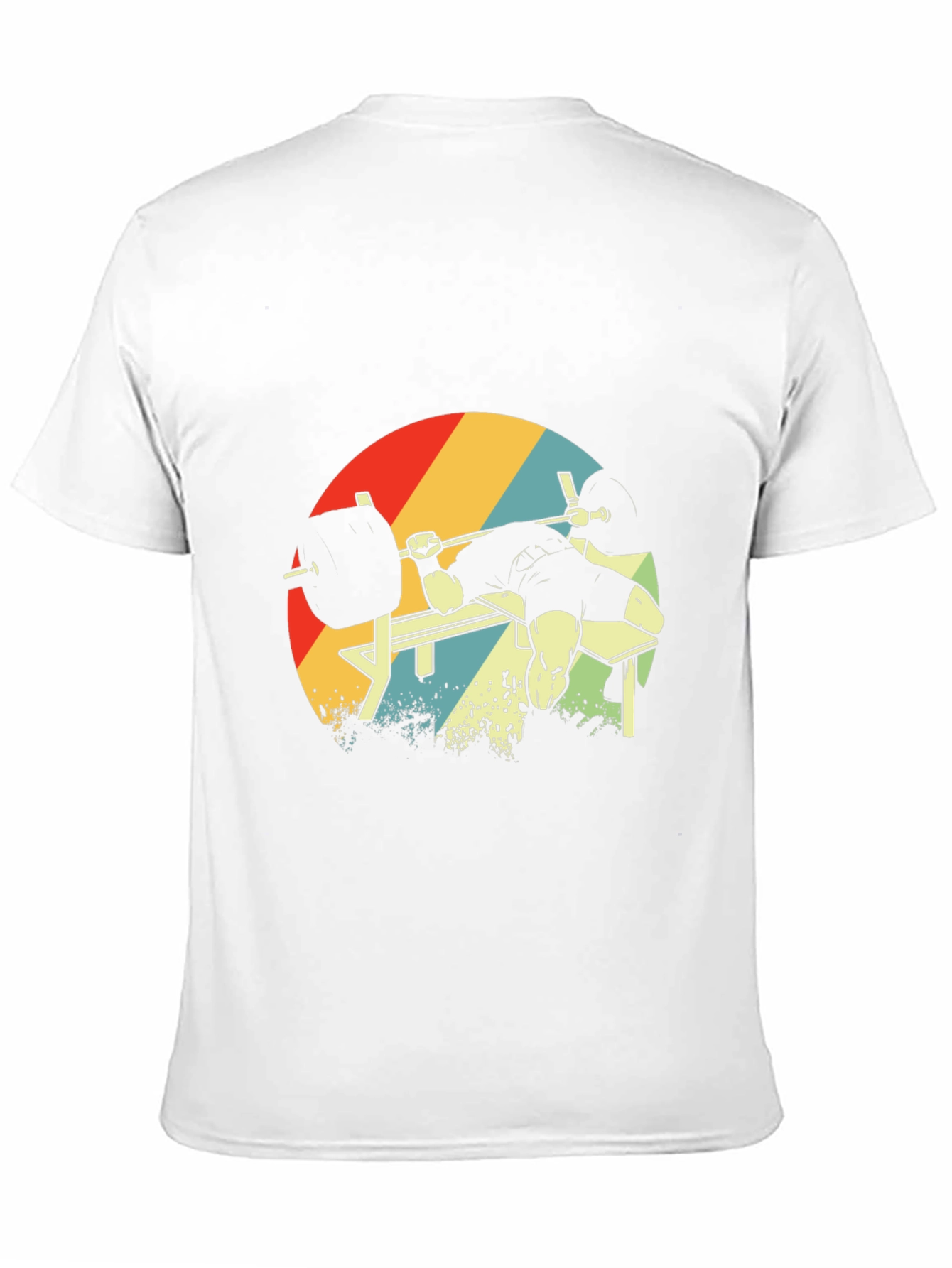 Retro Gym Bench Press Workout T-Shirt