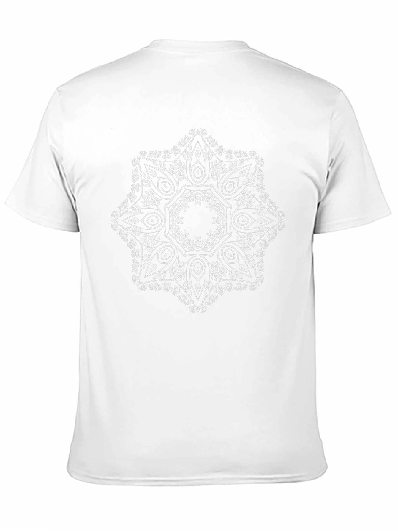 Black Tee with Mandala Design