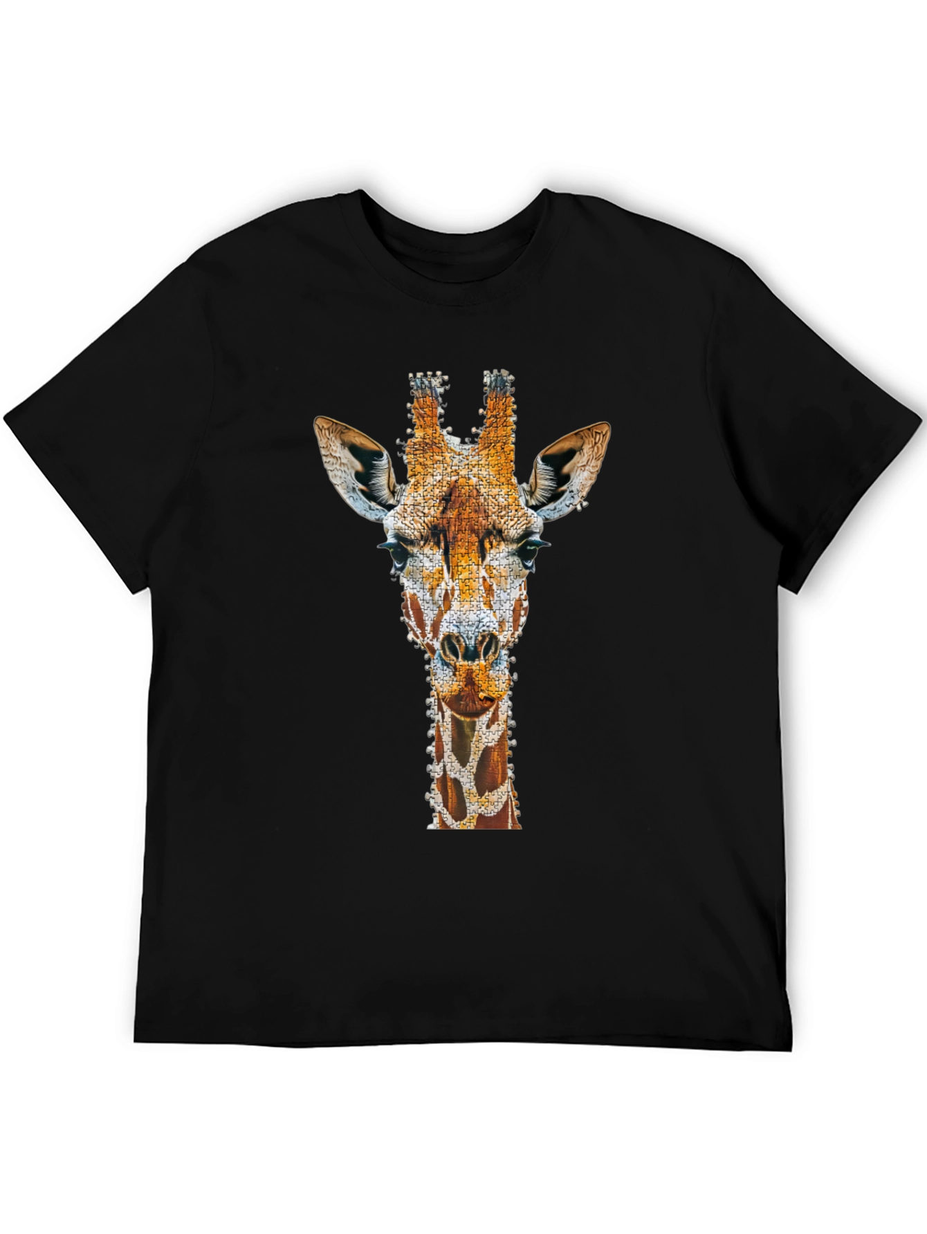 Giraffe Art Print T-Shirt - Unique Graphic Tee