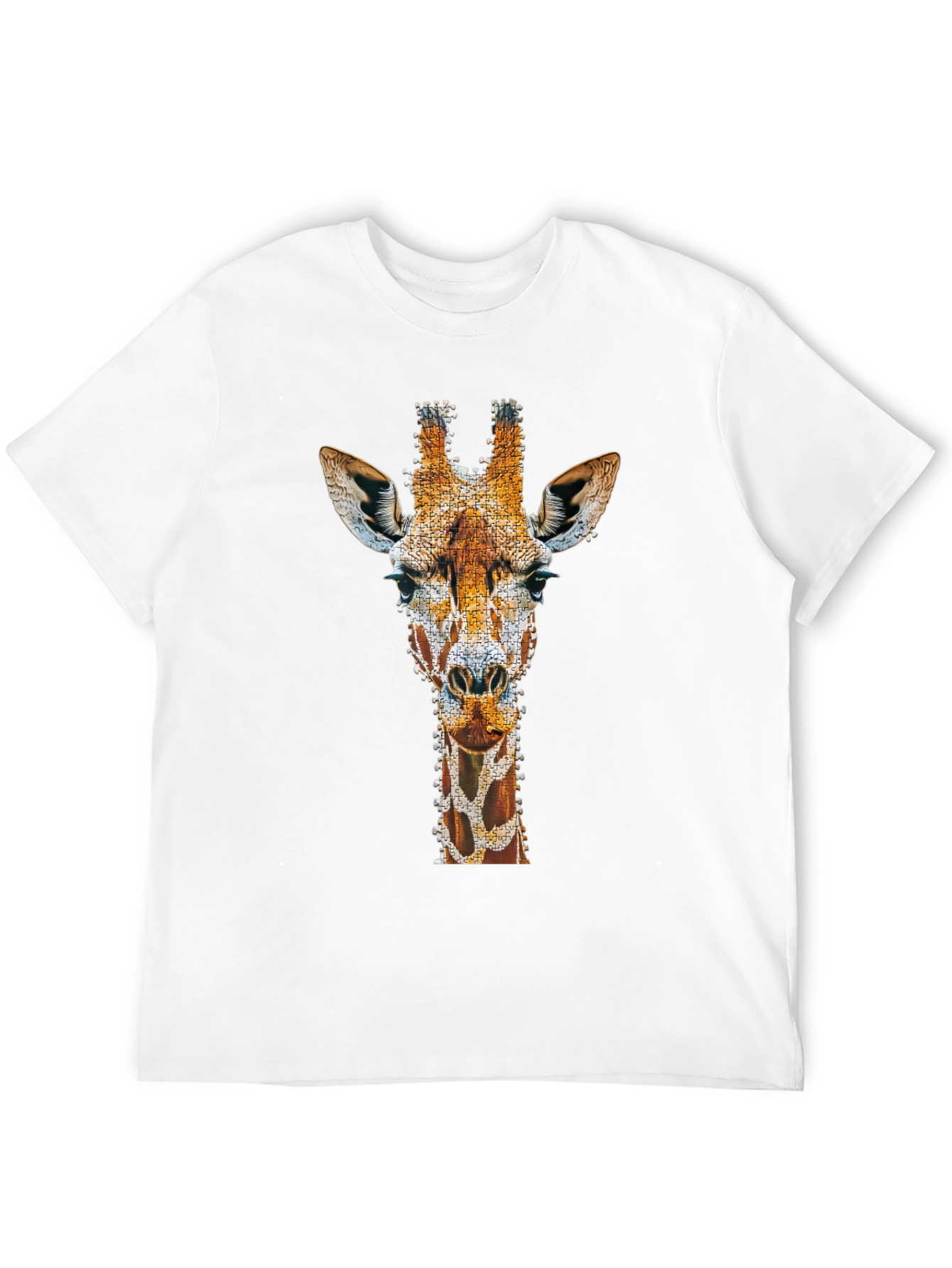 Giraffe Art Print T-Shirt - Unique Graphic Tee