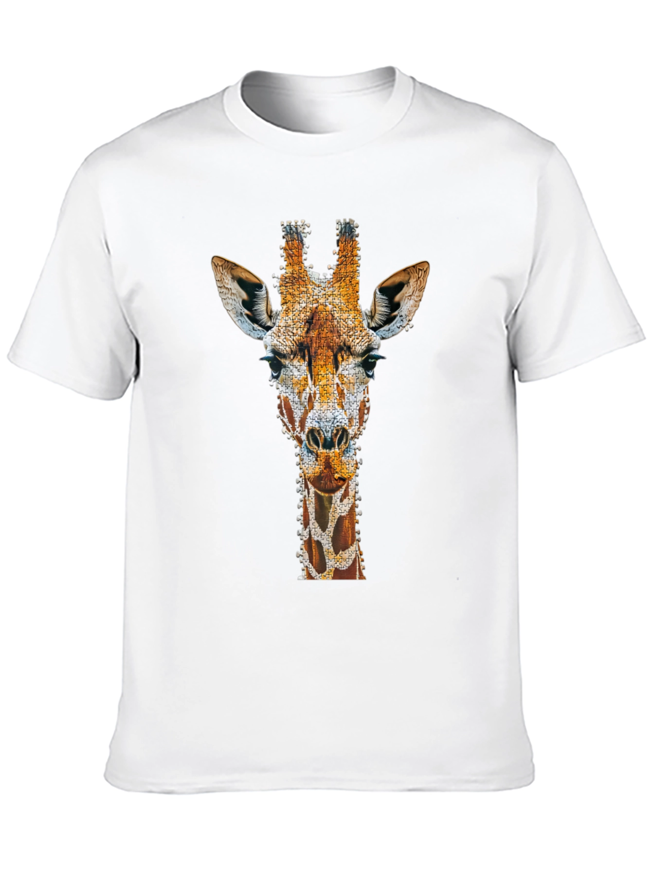 Giraffe Art Print T-Shirt - Unique Graphic Tee