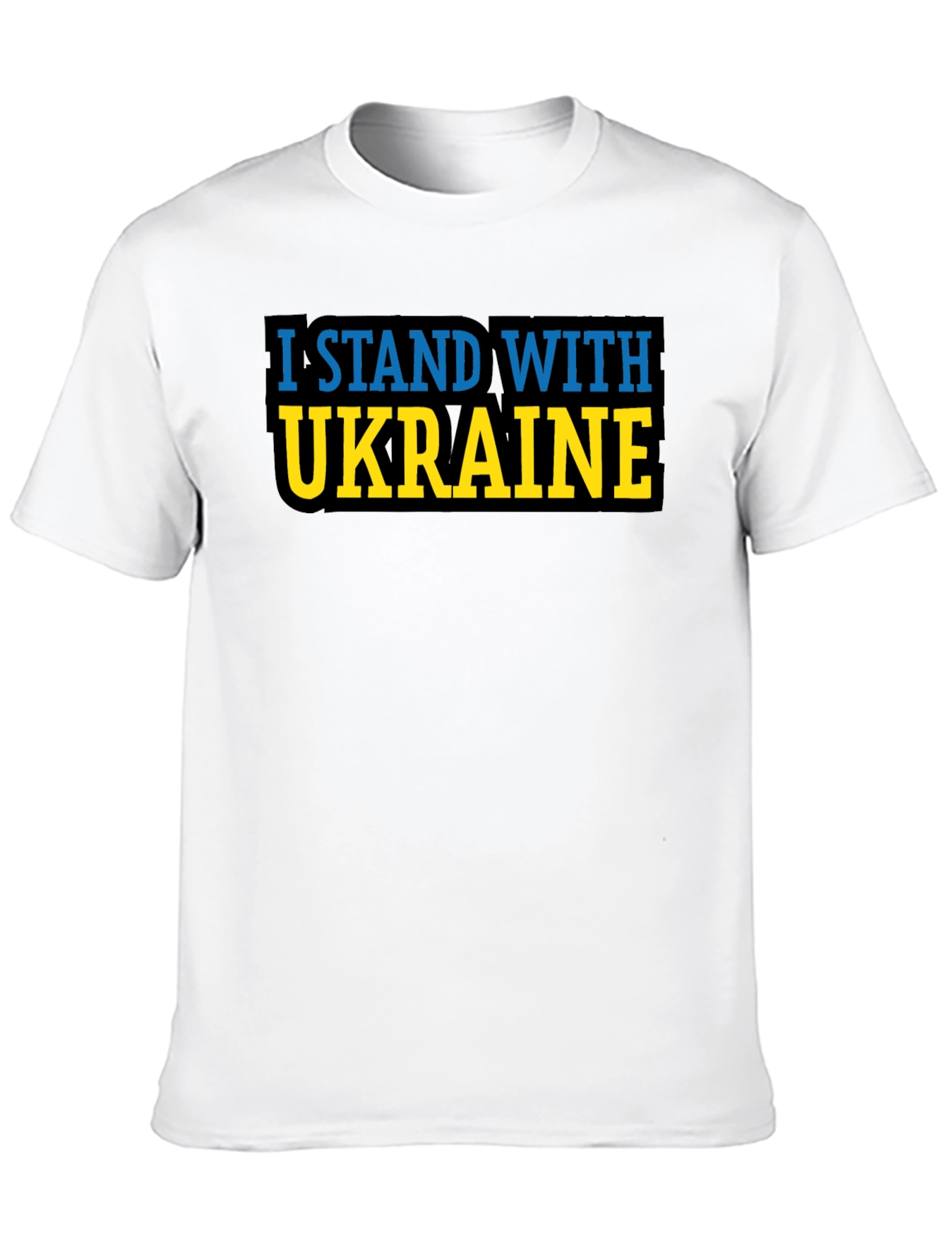 I Stand With Ukraine T-Shirt - Black