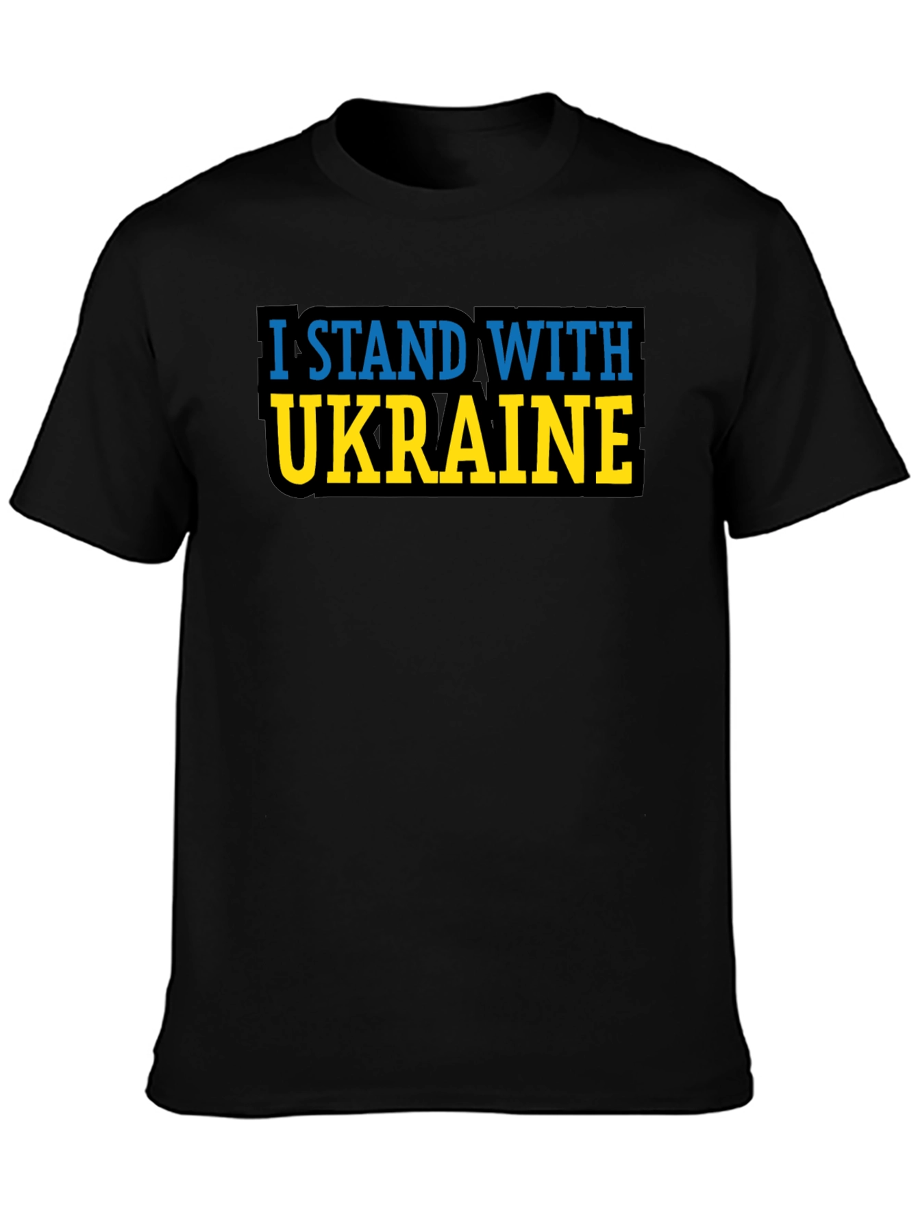 I Stand With Ukraine T-Shirt - Black