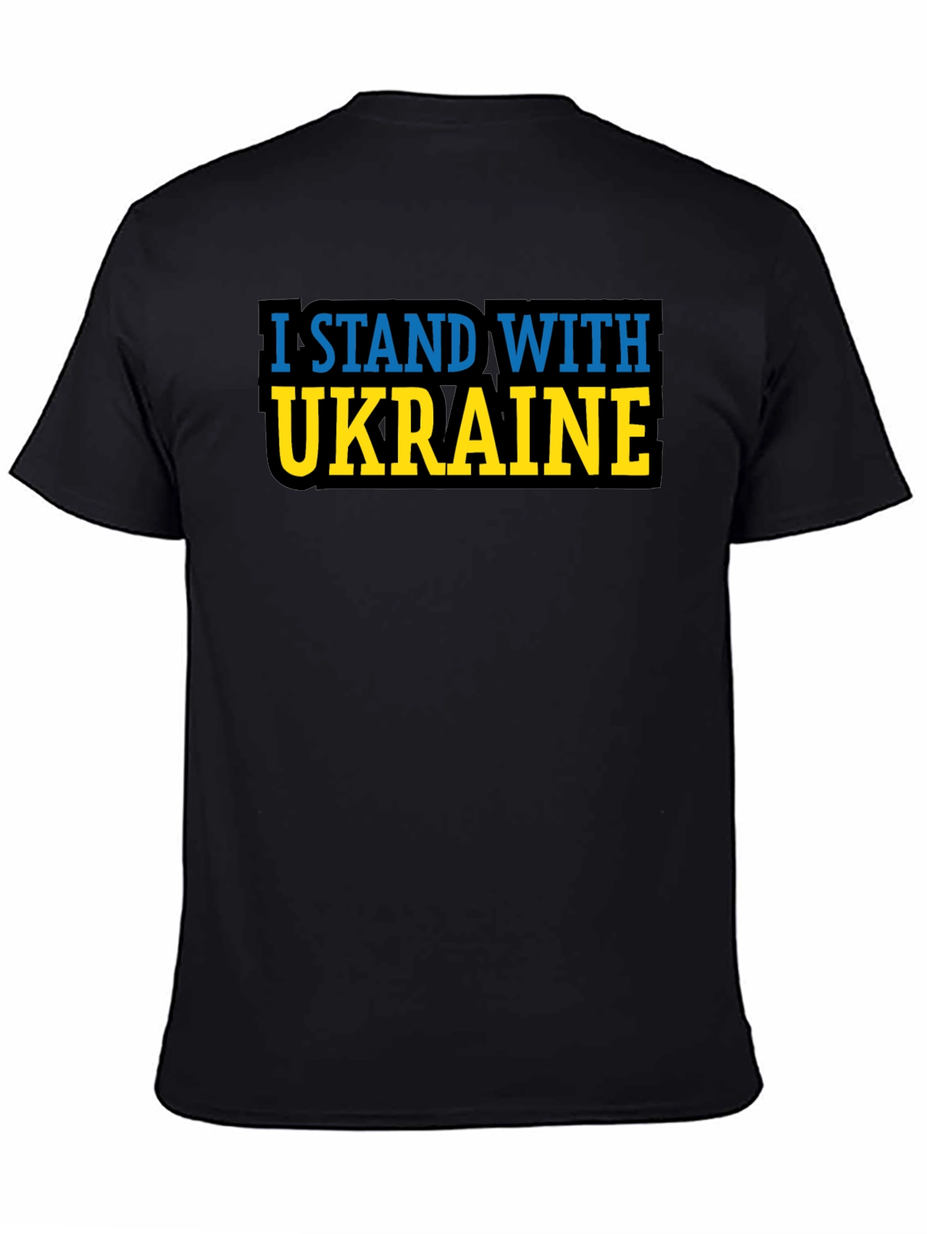 I Stand With Ukraine T-Shirt - Black