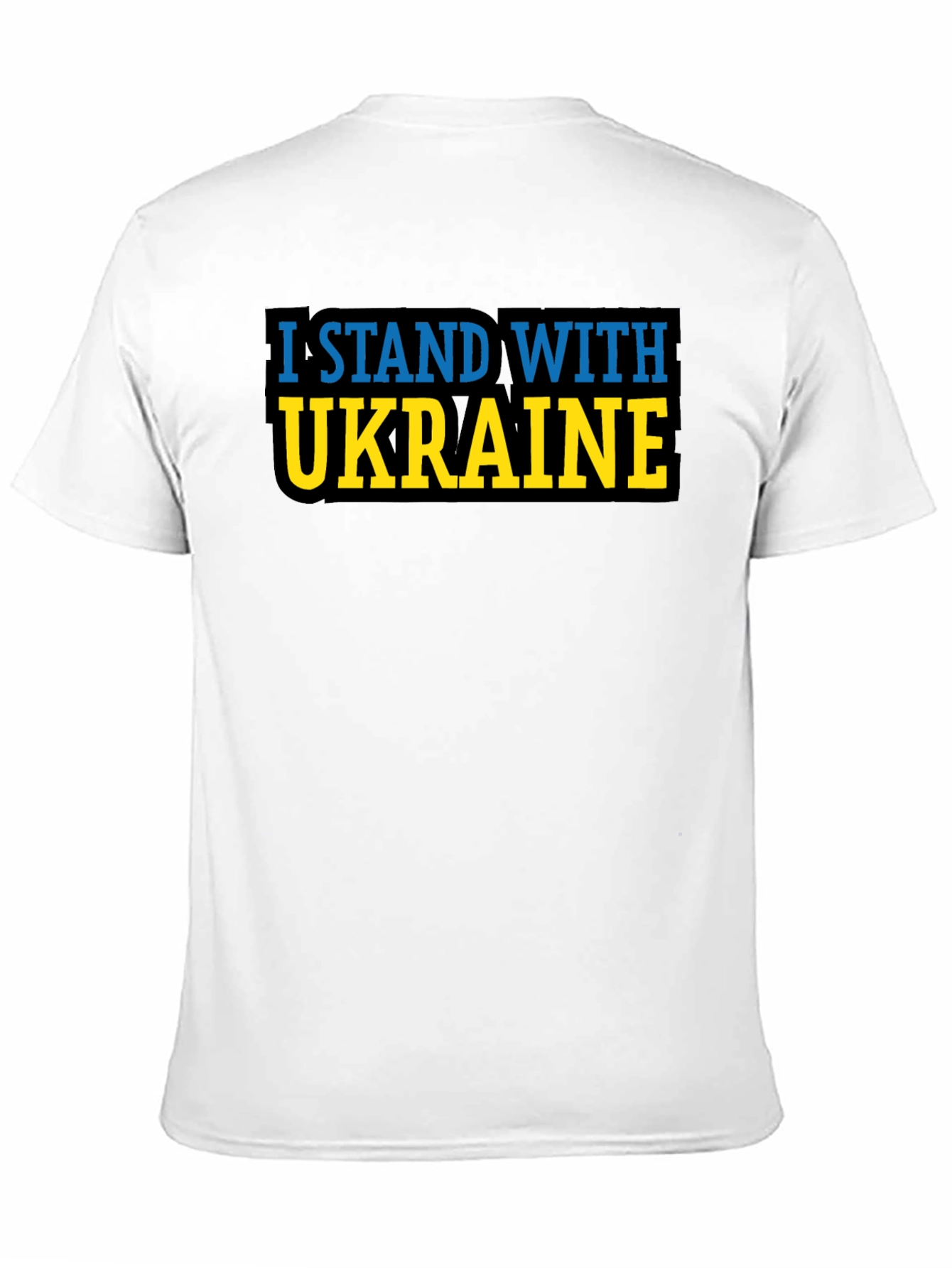 I Stand With Ukraine T-Shirt - Black