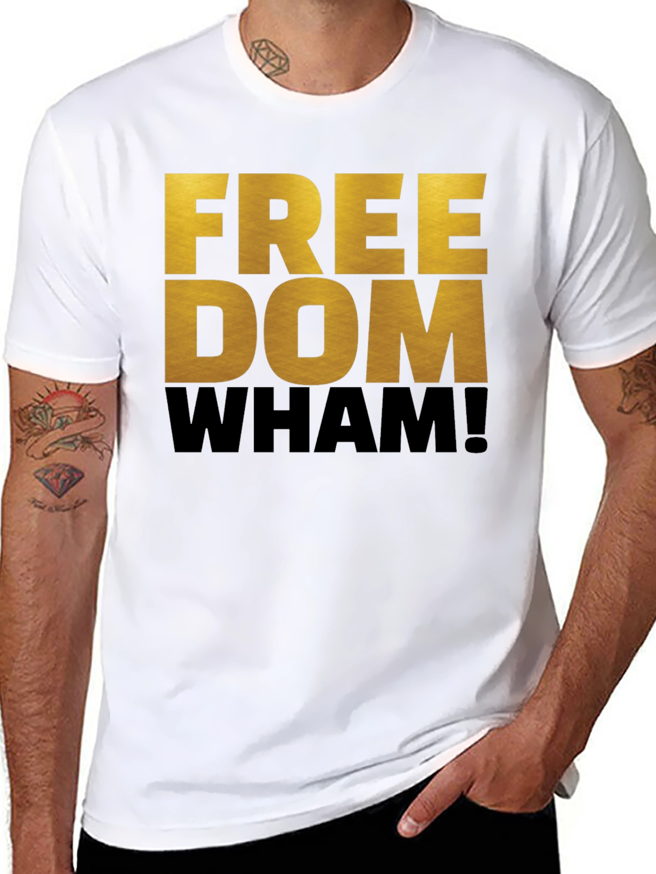 Freedom Wham! Graphic T-Shirt - Bold Statement Tee